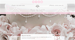 Desktop Screenshot of hallofcakes.co.uk