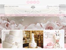 Tablet Screenshot of hallofcakes.co.uk